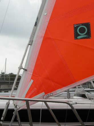 oranje stormfok Quantum sails
